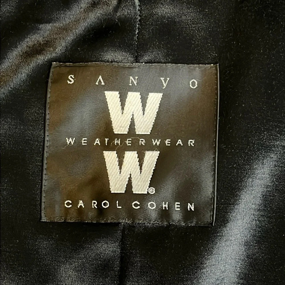 Sanyo Weather Wear Carol Cohen fully lined heavy microsuede button down coat - Picture 5 of 17